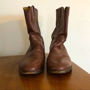 Justin Leather Pull-On Work Boots